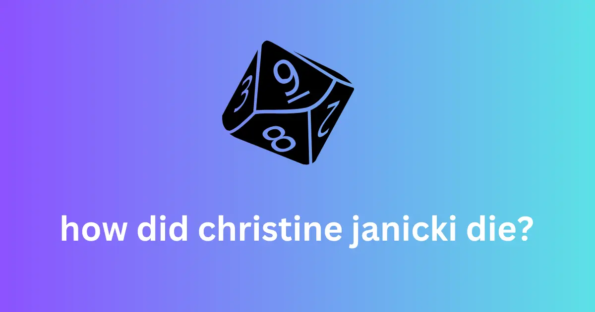 how did christine janicki die