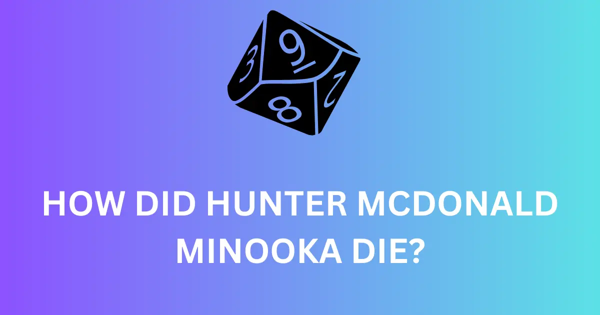 how did hunter mcdonald minooka die